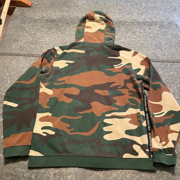 Nike Sportswear Camo Suit 2 Piece Zip Hoodie Sweatshirt Sweatpants Mens Medium - Picture 8 of 15